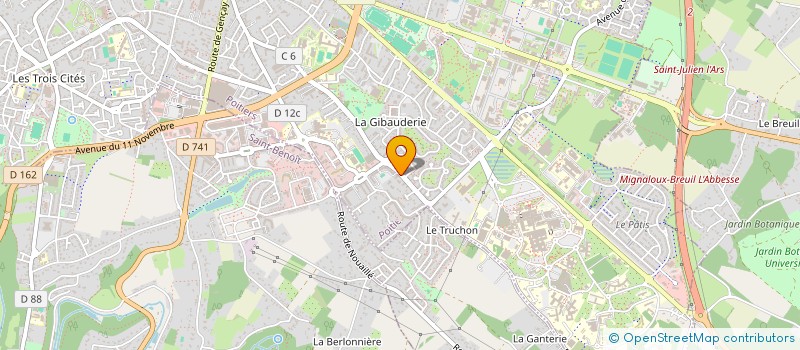 localisation de l'entreprise MADAME CAROLE HAVERBEKE à POITIERS