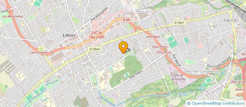 localisation de l'entreprise MADAME CAROLE HELART  LIEVIN