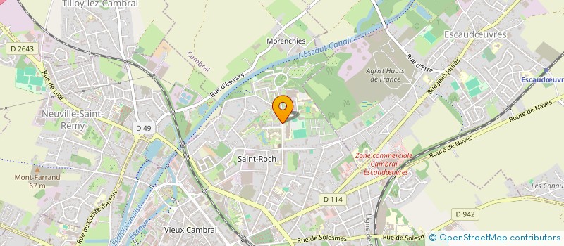 localisation de l'entreprise MADAME CAROLE HELIN  CAMBRAI