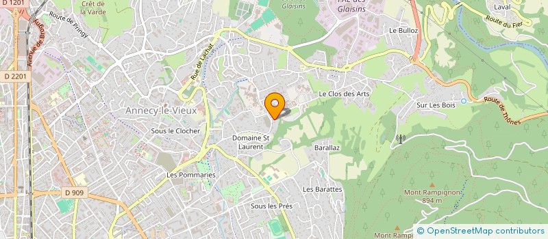 localisation de l'entreprise MADAME CAROLE HENRION à ANNECY