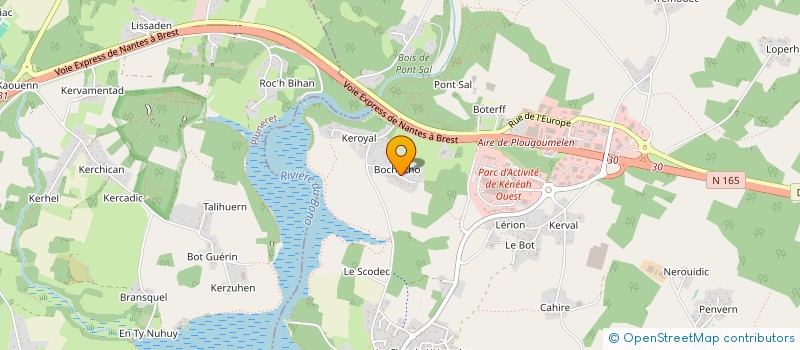 localisation de l'entreprise MADAME CAROLE HERROUIN  PLOUGOUMELEN