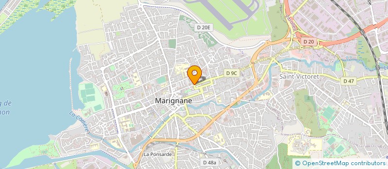 localisation de l'entreprise MADAME CAROLE HUGUES à MARIGNANE