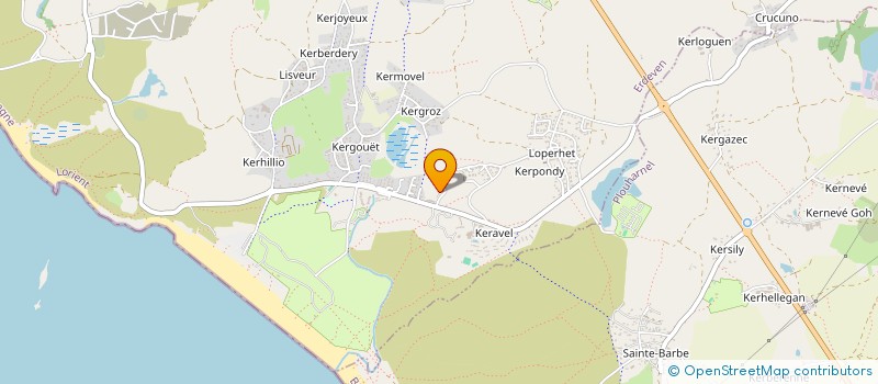 localisation de l'entreprise MADAME CAROLE HUON  ERDEVEN