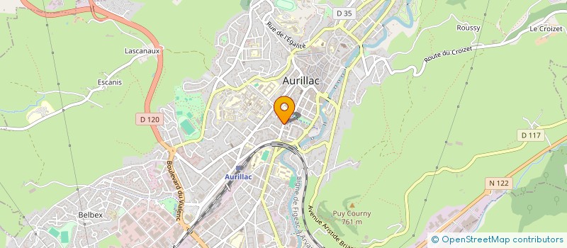 localisation de l'entreprise MADAME CAROLE JACQUELIN à AURILLAC