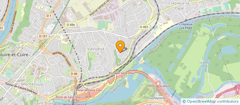 localisation de l'entreprise MADAME CAROLE JANINE LANNEAU  CALUIRE-ET-CUIRE