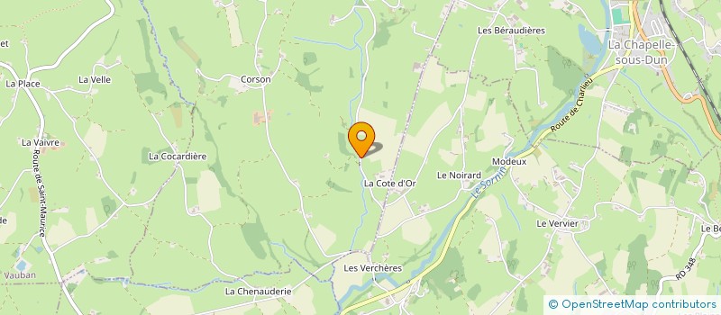 localisation de l'entreprise MADAME CAROLE JARRIGE  SAINT-LAURENT-EN-BRIONNAIS