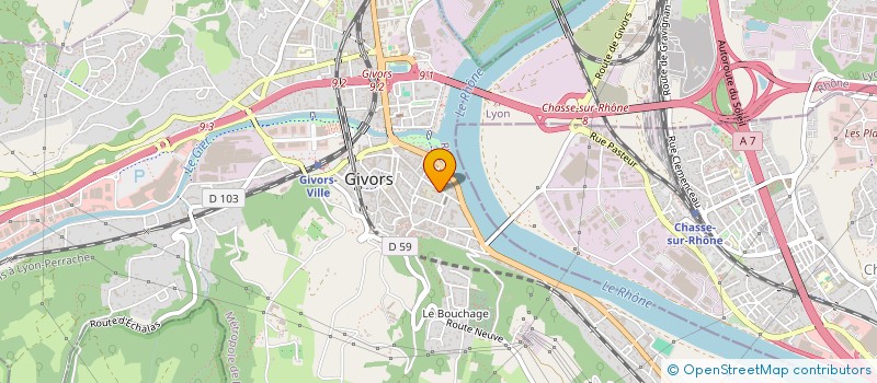 localisation de l'entreprise MADAME CAROLE JEAN-BAPTISTE à GIVORS