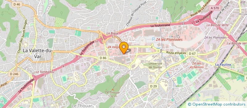 localisation de l'entreprise MADAME CAROLE JEAN-ELIE  LA VALETTE-DU-VAR