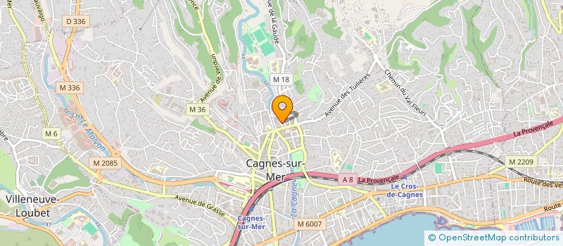 localisation de l'entreprise MADAME CAROLE JESTIN à CAGNES-SUR-MER