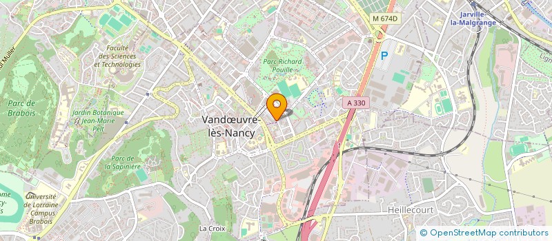 localisation de l'entreprise MADAME CAROLE JOLY à VANDŒUVRE-LES-NANCY