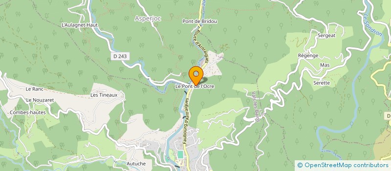 localisation de l'entreprise MADAME CAROLE JOSEPHE FAURE  VALS-LES-BAINS