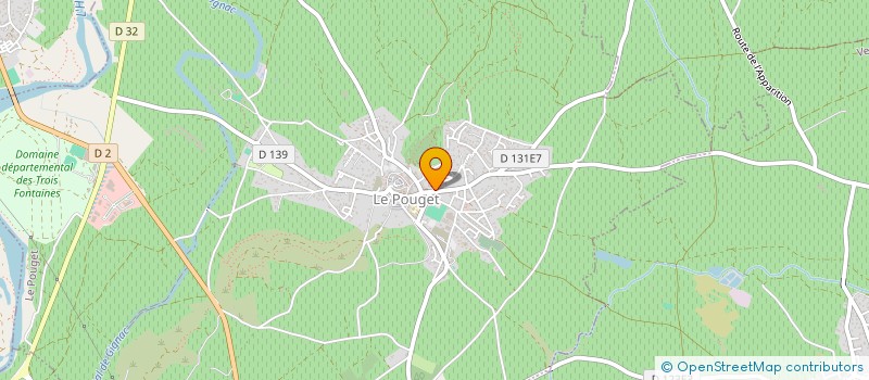 localisation de l'entreprise MADAME CAROLE JUNCA  LE POUGET