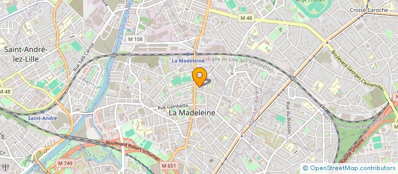 localisation de l'entreprise MADAME CAROLE KHEMCHAND à LA MADELEINE