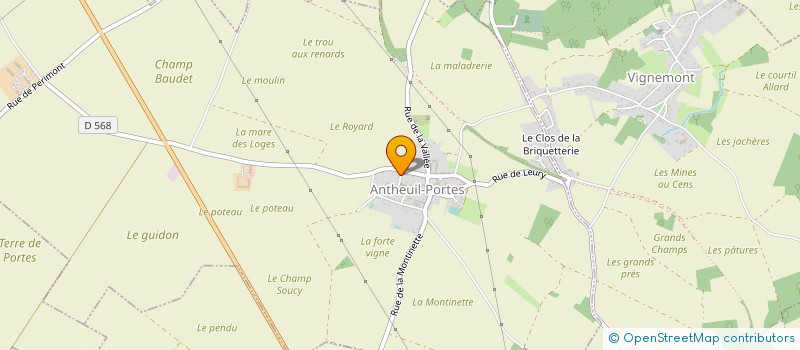 localisation de l'entreprise MADAME CAROLE LABIE  ANTHEUIL-PORTES