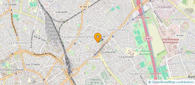 localisation de l'entreprise MADAME CAROLE LACROIX  TOULOUSE