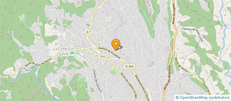 localisation de l'entreprise MADAME CAROLE LAFLEUR  LA COLLE-SUR-LOUP