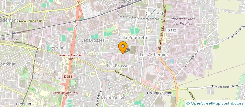 localisation de l'entreprise MADAME CAROLE LAFORET  VAULX-EN-VELIN