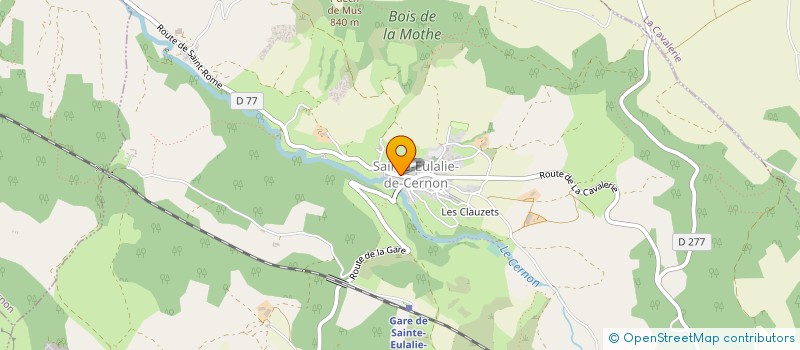 localisation de l'entreprise MADAME CAROLE LAGORCE à SAINTE-EULALIE-DE-CERNON