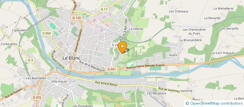 localisation de l'entreprise MADAME CAROLE LANCHAIS à LE BLANC