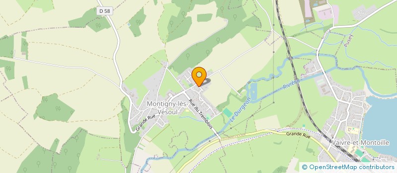 localisation de l'entreprise MADAME CAROLE LAPREVOTE  MONTIGNY-LES-VESOUL