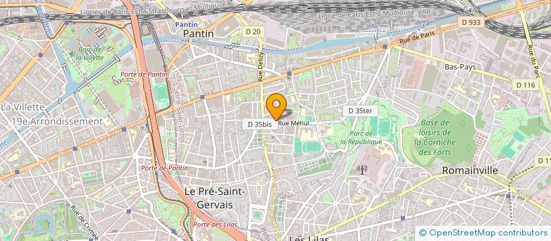 localisation de l'entreprise MADAME CAROLE LATOUR  PANTIN