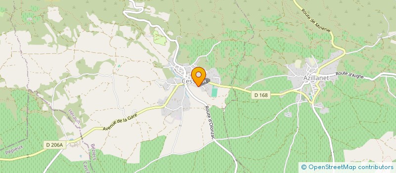 localisation de l'entreprise MADAME CAROLE LAURENTS  OLONZAC