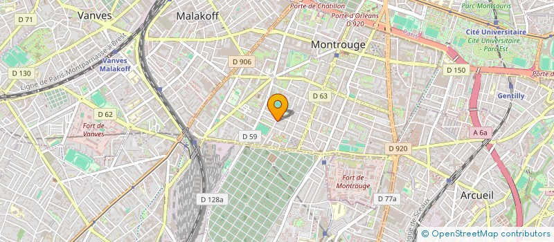 localisation de l'entreprise MADAME CAROLE LE BLOAS  MONTROUGE