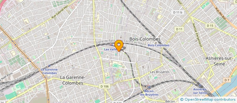 localisation de l'entreprise MADAME CAROLE LE CUZIAT à BOIS-COLOMBES