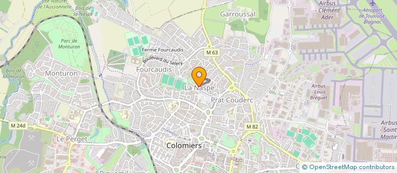 localisation de l'entreprise MADAME CAROLE LE FLOCH à COLOMIERS