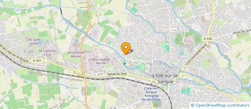 localisation de l'entreprise MADAME CAROLE LE GALL à L'ISLE-SUR-LA-SORGUE