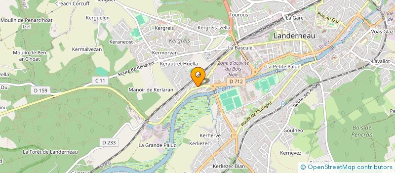 localisation de l'entreprise MADAME CAROLE LE GALL à LANDERNEAU