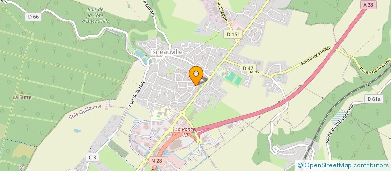 localisation de l'entreprise MADAME CAROLE LE GUENNEC  ISNEAUVILLE