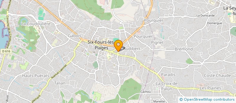 localisation de l'entreprise MADAME CAROLE LE MEUR à SIX-FOURS-LES-PLAGES