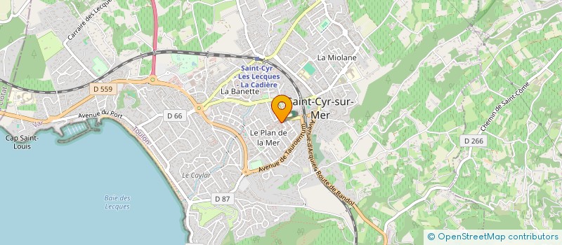 localisation de l'entreprise MADAME CAROLE LEBAN à SAINT-CYR-SUR-MER