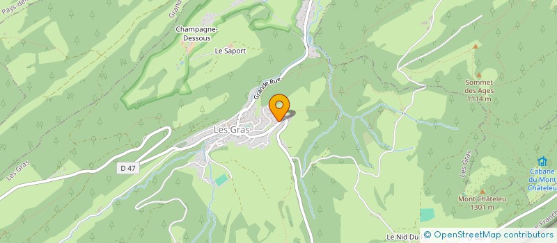 localisation de l'entreprise MADAME CAROLE LEBEAU  LES GRAS