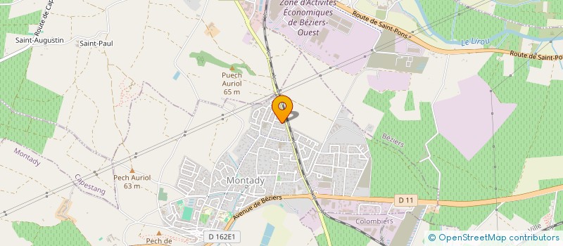 localisation de l'entreprise MADAME CAROLE LEBORGNE  MONTADY