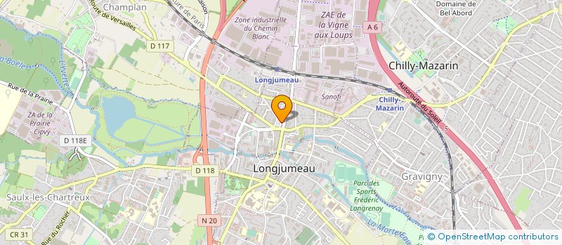 localisation de l'entreprise MADAME CAROLE LEBRAS à LONGJUMEAU