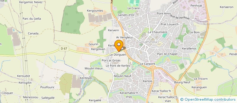 localisation de l'entreprise MADAME CAROLE LECARDONNEL à GOUESNOU