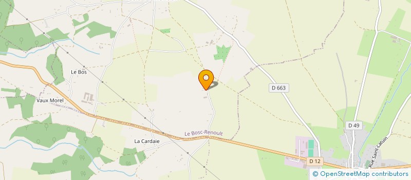 localisation de l'entreprise MADAME CAROLE LECHEVALLIER à LE BOSC-RENOULT