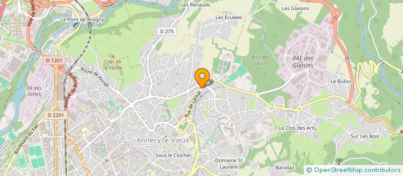 localisation de l'entreprise MADAME CAROLE LECLERCQ à ANNECY