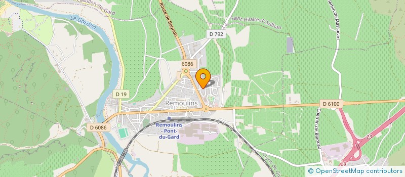 localisation de l'entreprise MADAME CAROLE LEFEBVRE  REMOULINS