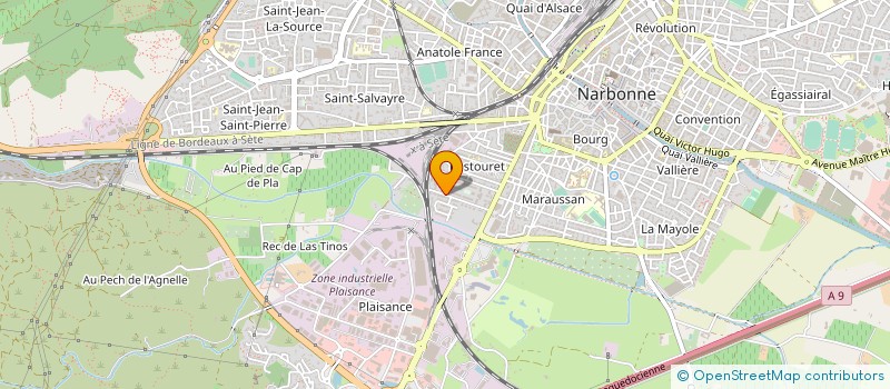 localisation de l'entreprise MADAME CAROLE LEFEBVRE à NARBONNE