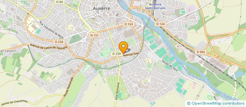 localisation de l'entreprise MADAME CAROLE LEFRANC à AUXERRE