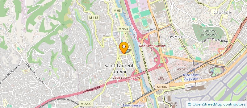 localisation de l'entreprise MADAME CAROLE LEGER à SAINT-LAURENT-DU-VAR
