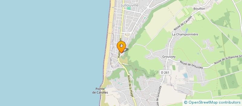 localisation de l'entreprise MADAME CAROLE LEGRANCHE  JULLOUVILLE