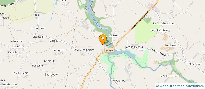 localisation de l'entreprise MADAME CAROLE LEGROS  HILLION