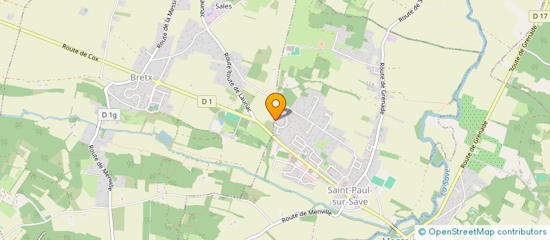 localisation de l'entreprise MADAME CAROLE LELARGE  SAINT-PAUL-SUR-SAVE