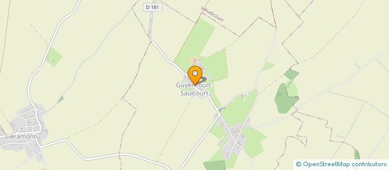 localisation de l'entreprise MADAME CAROLE LELEU  GUYENCOURT-SAULCOURT