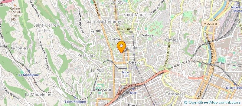 localisation de l'entreprise MADAME CAROLE LEONA  NICE