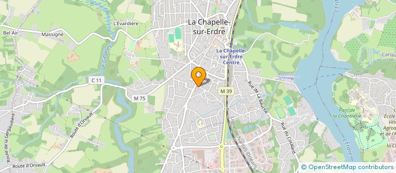 localisation de l'entreprise MADAME CAROLE LEROY à LA CHAPELLE-SUR-ERDRE